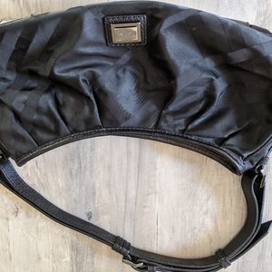 Burberry Black Nylon Hobo Tote Shoulder Bag